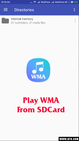 WMA Music player App截图